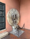 The famous sculpture Bocca della VeritÃÂ  of the church of Santa Maria - The mouth of truth in Rome